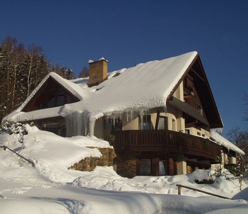 Penzion WOODHOUSE v zimě